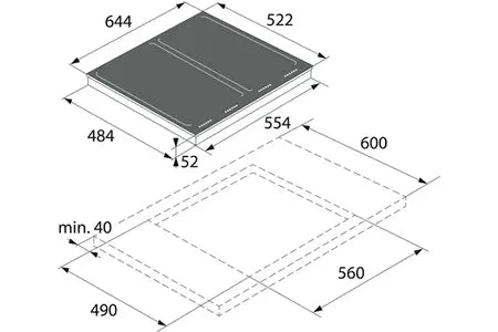Asko HI1655M - Table induction