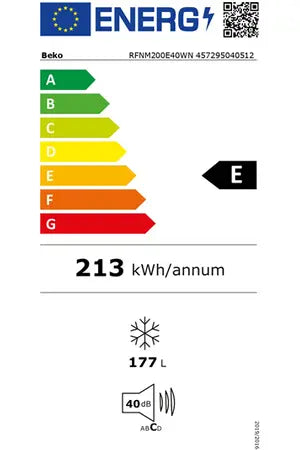 Beko RFNM200E40WN congélateur Armoire