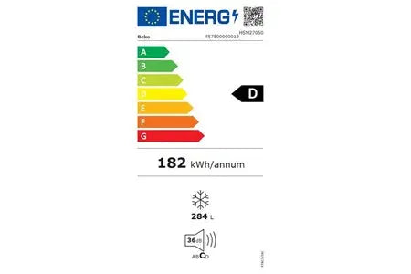 Beko congélateur coffre 284 litres - HSM27050