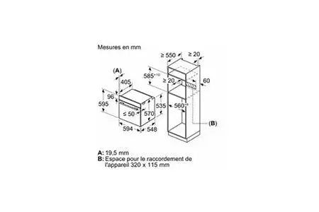 Bosch four intégrable HRA574BB0