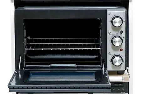 Brandy Best TRIO60B-BG-S Trio chêne clair et Blanc 60 cm, avec Domino induction 1 Zone Bridge, Four, lave-vaisselle Silver