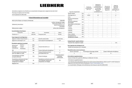 Cave de vieillissement Liebherr WPBLI5231-20