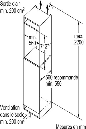 Congélateur intégrable Siemens - GI11VADE0