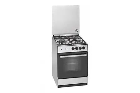Cuisinière à gaz Meireles G540 DV 55 cm acier inoxydable 3 Feux à gaz