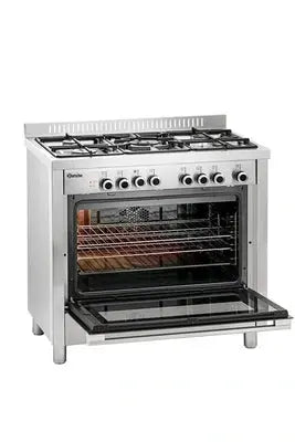 Cuisinière à gaz - four électrique multifonctions - Bartscher