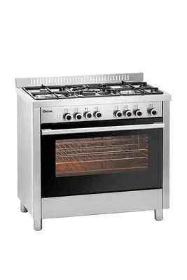 Cuisinière à gaz - four électrique multifonctions - Bartscher