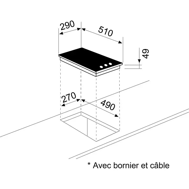 Domino vitrocéramique AIRLUX ATH32MC