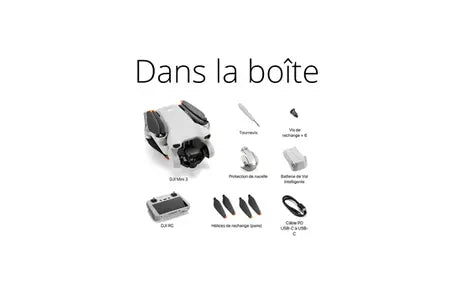 Drone Dji Mini 3 Avec Telecommande Ecran Integre