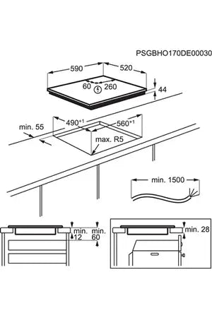 Electrolux CIV634 plaque induction