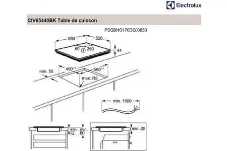 Electrolux CIV65440BK - Table induction