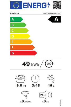 Lave linge 9kg ROSIERES OBWS69TWMCE-47