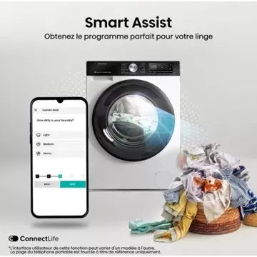 Lave linge hublot 		HISENSE	WF3S8043BW3