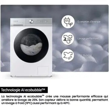Lave linge hublot SAMSUNG  WW90DB7U34GWU3