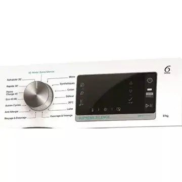 Lave linge hublot 	WHIRLPOOL W6XW845WBFR Supreme silence