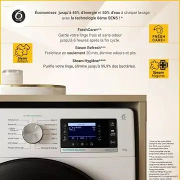 Lave linge hublot 	WHIRLPOOL W8X89ADSILENCEFR