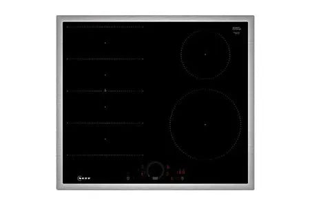 Neff Table de cuisson induction 60cm 4 Feux 7400w Inox/Noir T66SHE4L0