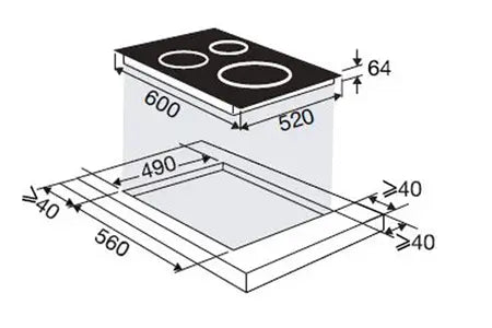 Plaque induction SAUTER SPI244B