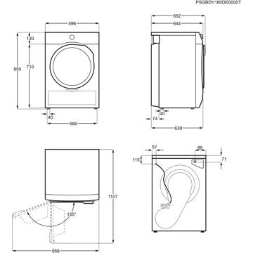 Sèche linge pompe à chaleur							ELECTROLUX				EW7H5142SC