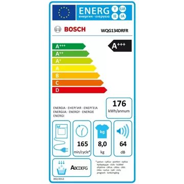 Sèche linge pompe à chaleur							BOSCH				WQG134DRFR Serenity Série 6