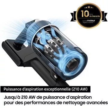 Aspirateur balai							SAMSUNG 				Jet 95 Pet 2 Batteries VS20C95D2TK