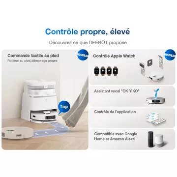 Robot Aspirateur Laveur							ECOVACS				Deebot T30 Pro Omni