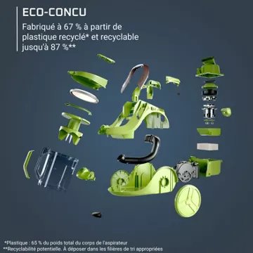 Aspirateur sans sac							ROWENTA				Green force cyclonic effitech+ RO7C71EA