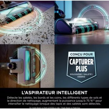 Aspirateur balai							SHARK				PowerDetect avec base de vidage automatique IP3251EUT