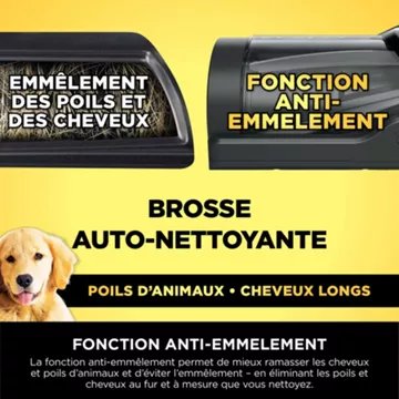 Aspirateur balai							SHARK				PowerDetect avec base de vidage automatique IP3251EUT