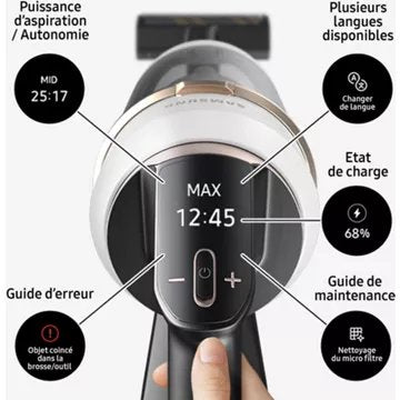 Aspirateur balai							SAMSUNG 				Bespoke Jet Plus Complete 2 Batteries VS20B95B43N