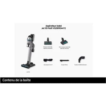 Aspirateur balai							SAMSUNG 				Jet 90 multi VS20R9044T2 Reconditionné