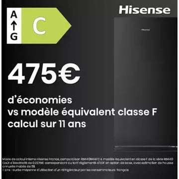 Réfrigérateur combiné	HISENSE RB440N4AFC