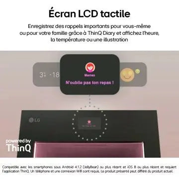Réfrigérateur combiné	LG GBG7190CEV InstaView
