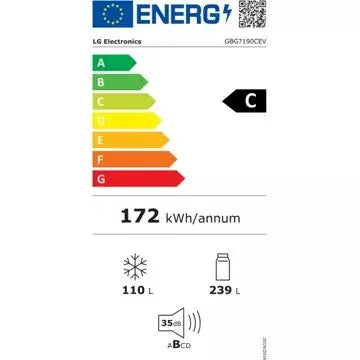 Réfrigérateur combiné	LG GBG7190CEV InstaView