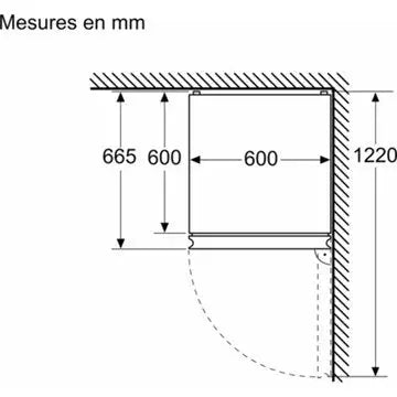 Réfrigérateur combiné	 SIEMENS	KG39NAXCF HyperFresh <0 °C>