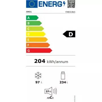 Réfrigérateur combiné		SMEG	FAB32LBL5 Noir