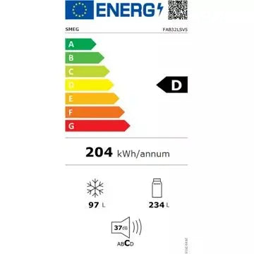 Réfrigérateur combiné	SMEG	FAB32LSV5 Gris Métal