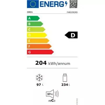 Réfrigérateur combiné	 SMEG	FAB32ROR5
