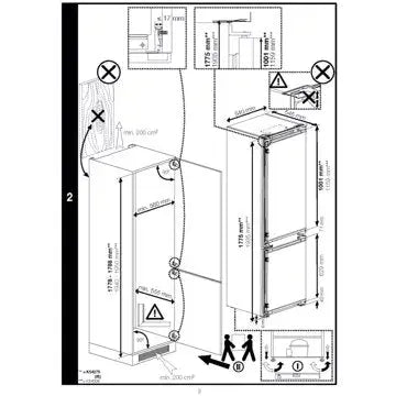 Réfrigérateur combiné encastrable 	BEKO	BCNA306E5SN