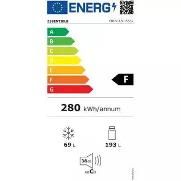 Réfrigérateur combiné encastrable 		ESSENTIELB		ERCVI180-55b2