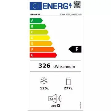Réfrigérateur combiné encastrable 		LIEBHERR	ECBN5066-23 BioFresh