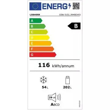Réfrigérateur combiné encastrable 		LIEBHERR	ICBbi5152-22 Prime BioFresh
