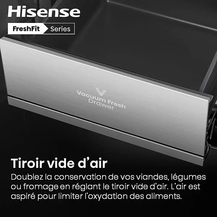 Réfrigérateur multi portes HISENSE RQ768N4GBE freshfit