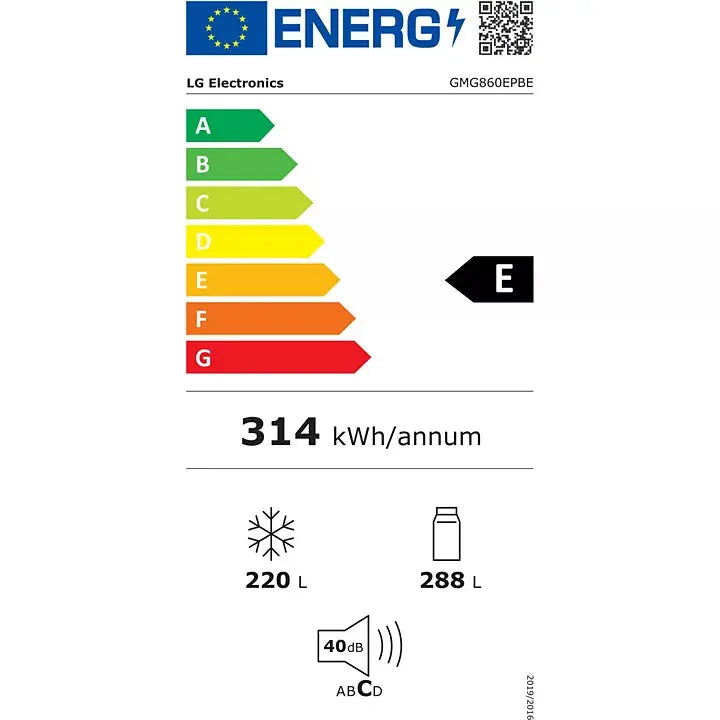 Réfrigérateur multi portes LG GMG860EPBE