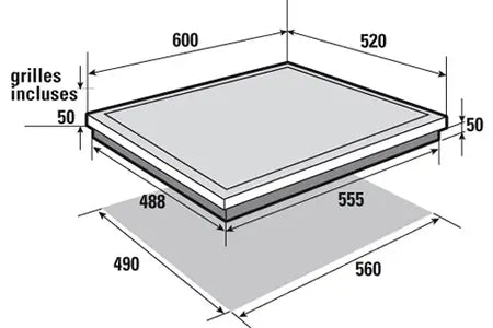 Sauter SPI4360W - Table induction
