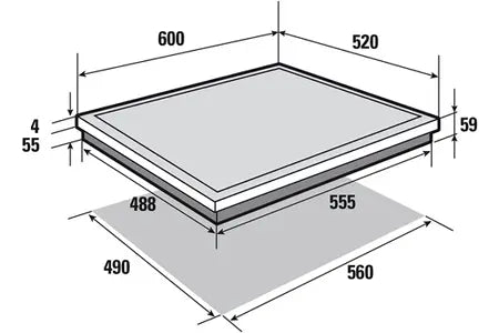 Sauter SPI6414BM plaque Mixte