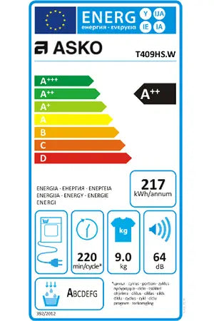 Sèche-linge Asko T 409HSW