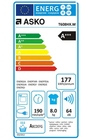 Sèche-linge Asko T608HX.W