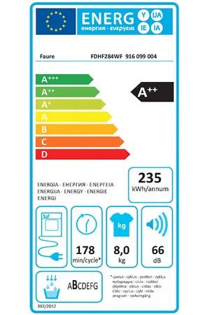 Sèche-linge Faure FDHF284WF