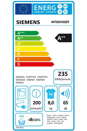 Sèche-linge Siemens WT45HV02FF