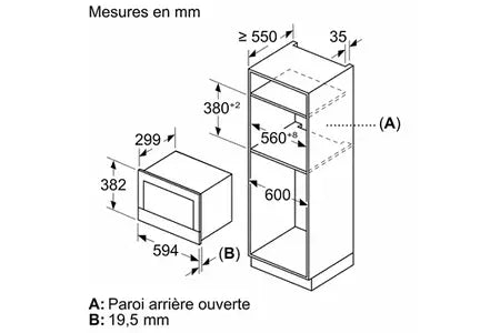 Siemens BF722L1B1 Micro ondes encastrable